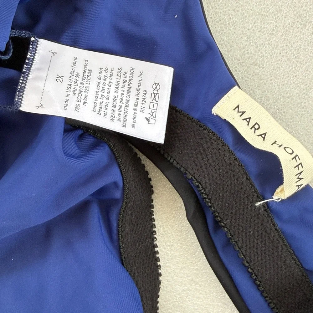 Mara Hoffman Two-Tone Bikini Top